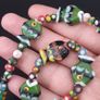 Vintage Venetian Style Fish Desgin & Mix Eyes Glass Beads Necklace Image 6