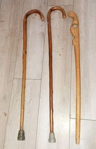 3 walking sticks