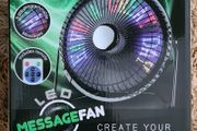 Led Remote Message fan