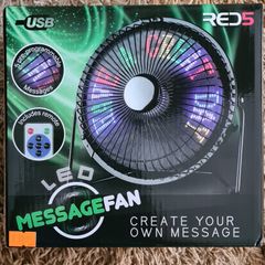 Led Remote Message fan