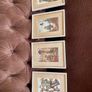4 Vintage Original Framed Hummel Print Postcards Image 3