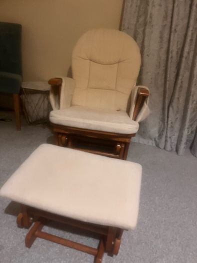 Rocking chair with footstool