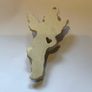 Vintage wall-mounted resin figurine of a cherub playing a trumpet Image 3