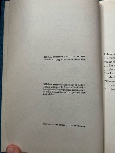 vintage Huckleberry Finn book