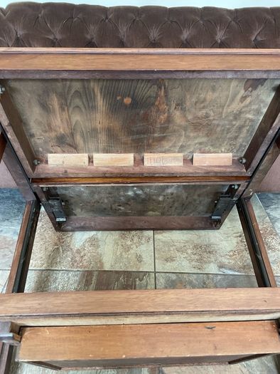 Antique Art Deco Metamorphic Side Table Tea Trolley 1920s