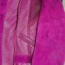 RIVER ISLAND fuschia faux leather and fur biker jacket Sz 14UK - Rrp 125 (New) Image 10