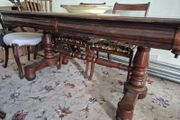 antique dining table