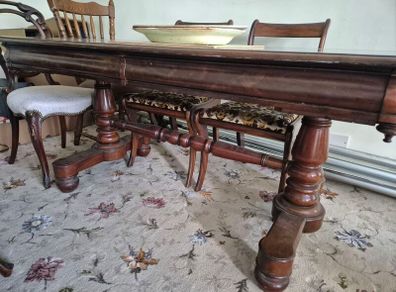 antique dining table