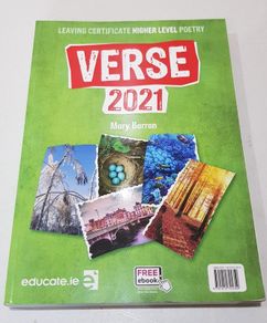Verse 2021 Leaving Certificate Higher Level Poetry School Book