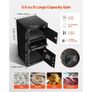 3.6 Cubic Feet Drop Safe, Large Capacity Front Drop Slot Safe Box with Digital Keypad, Heavy Duty 3 Tiers Cash Depository Box with Spare Keys for Cash Image 5