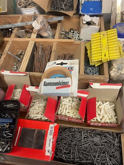 Contents of carpenters workshop.