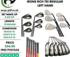 Callaway Big Bertha 2002 Irons / 6-Aw-Sw (No 7 Iron) / RCH 75i Regular / Left Hand