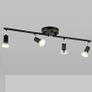 NEW SALE | 4 Way GU10 6W Ceiling Light Fitting, Spot Light Ceiling Spotlight Swiveling Lamp Light Bases Angle Adjustable for Kitchen Bedroom Living Room and Showroom Image 7