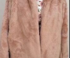 fur jacket blush shade size 12/14 Giorgia & John