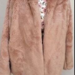 fur jacket blush shade size 12/14 Giorgia & John