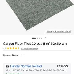 20 new grey carpet tiles