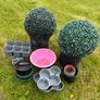 Artificial Buxus & Selection Pots & Trays Image 2