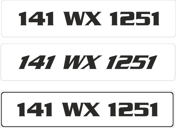 Show Number Plates