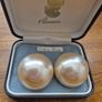 Vintage Large Pearl Effect Earrings Image 2