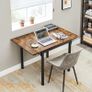 Foldable Dining Table for 4 People  Space-Saving, Stylish & Easy to Assemble  Oak, Black, or Vintage Brown Image 8