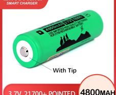 LiitoKala Lii-48S 3.7V 4800mAh 21700 Power Lithium Battery 9.6A 2C Rate Discharge For Vape Flashlight (NO PCB)