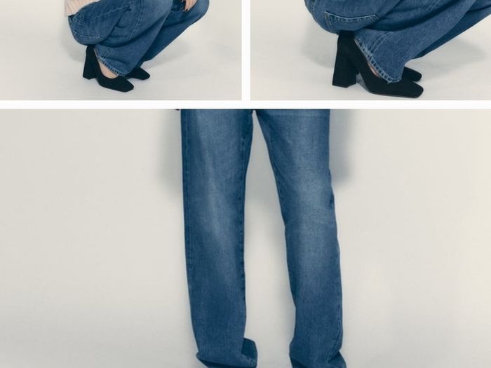 Leather heel shoes