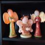 Set of 3 Vintage Handcrafted Angels Image 5