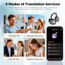 MINISO MS192 AI Translation Earbuds Real Time,3-in-1 Open Ear 135 Language Translator Earbuds, Image 4