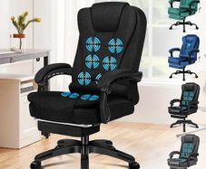 Office Chair with 8-point Massage Seat Heated
