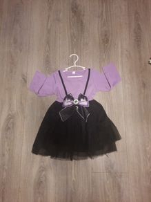 Cute purple and black monster dress