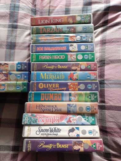 Disney Classics VHS Tapes