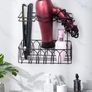 Hair Dryer Holder Wall-Mounted Hair Dryer Stand for Storing Hair Care & Styling Tools Image 4