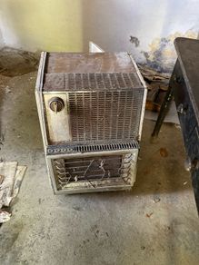 vintage Super Ser portable gas heater (likely 1970s