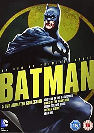 Batman 5 Dvd Animated Collection Dc As New/unwatched