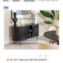 Side board cabinet black oak only -new Image 9