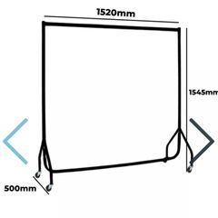 clothes rails x 4 no wheels