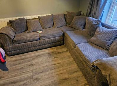 couch and single bed
