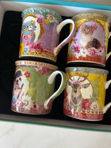 Four 'Fancy Animal' Cups in Box