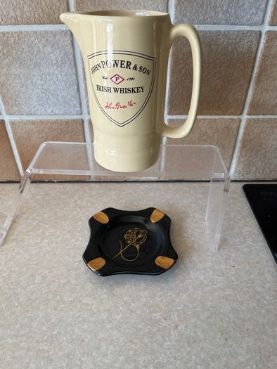 John Power & Son 1960's water jug & Arklow 1960's Gold & Tara Brooch