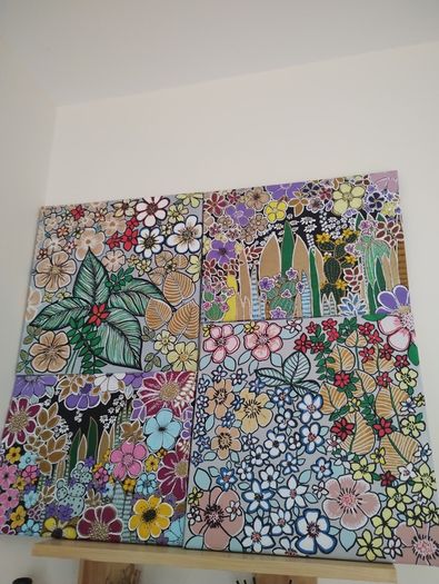 Original acrylic painting 4 pictures