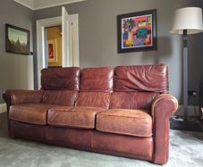 Leather couch
