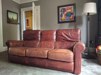 Leather couch