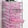 Home Storage Trolley On Wheels With 10 Drawer Storage Unit For Salon Beauty Make Up Home Office Organizer Image 5