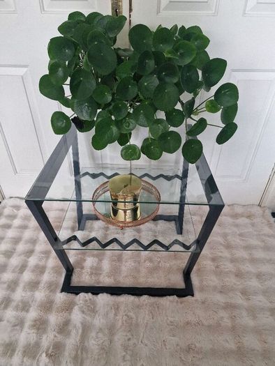 Glass coffee table