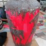 Vintage West German fat lava floor vase Image 2