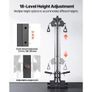 LAT Pull Down Machine, 3-in-1 Row Cable Machine, Cable Machines Home Gym with 18-Level Height Adjustment, Wall-Mount Design, Load 227kg Lat Tower for Full-Body Workouts, Single-Arm Training Image 4