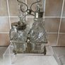 Victorian 4 Piece Cruet Set EPNS & Condiment Jam jar Image 3