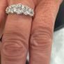 Beautiful 5 stone diamond dress ring in 18ct white gold Image 2