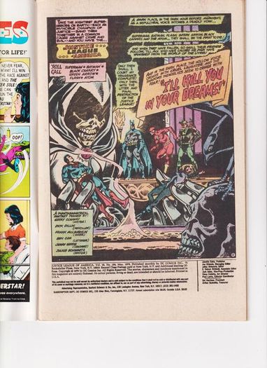 Justice League Of America #154 Ill Kill You In Your Dreams 1978 Dc Comic