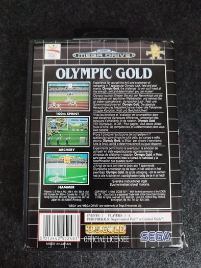Olympic Gold. Sega Megadrive